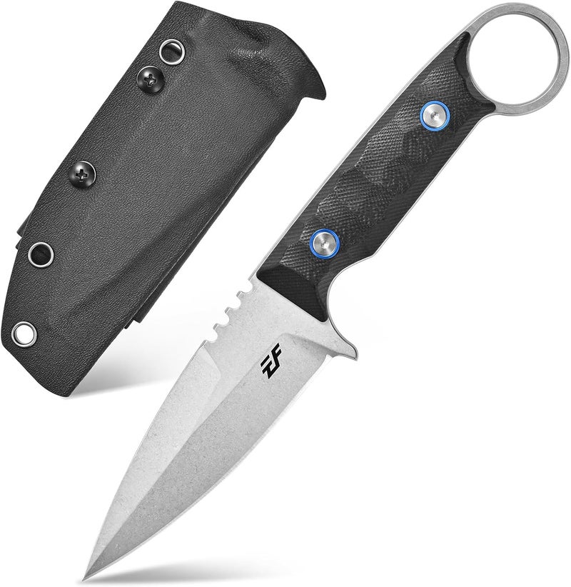 Eafengrow EF152 Fixed Blade Knife K110 Steel Blade G10 Handle Full Tang EDC Tool Knife for Outdoor Working Camping Hiking - Image 1